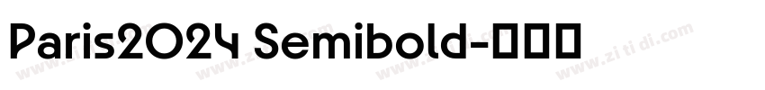 Paris2024 Semibold字体转换